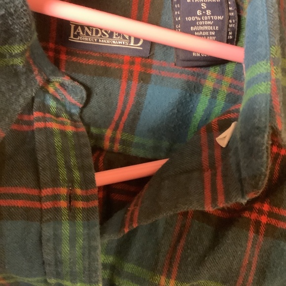 Lands end button down size 6-8 - Picture 2 of 3